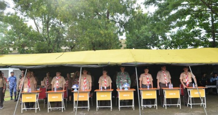 201 Siswa SMP Dan SMA Frater Ikuti Kemah Perjusami Di Lanud Sultan Hasanuddin