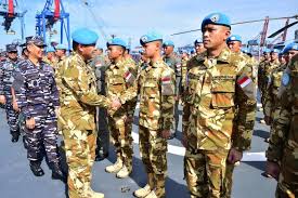 KASAL Menyambut Kembalinya Satgas MTF XXVIII-O_UNIFIL di Jakarta Setelah Menyelesaikan Misi Perdamaian Dunia