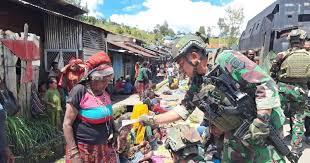 TNI di Garis Depan Mendukung Percepatan Pembangunan Kesejahteraan Papua