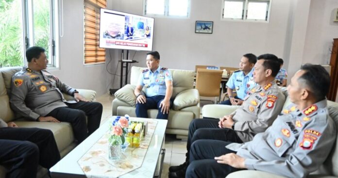 Danlanud Sultan Hasanuddin Menerima Kunjungan Irjen Pol Yudhiawan