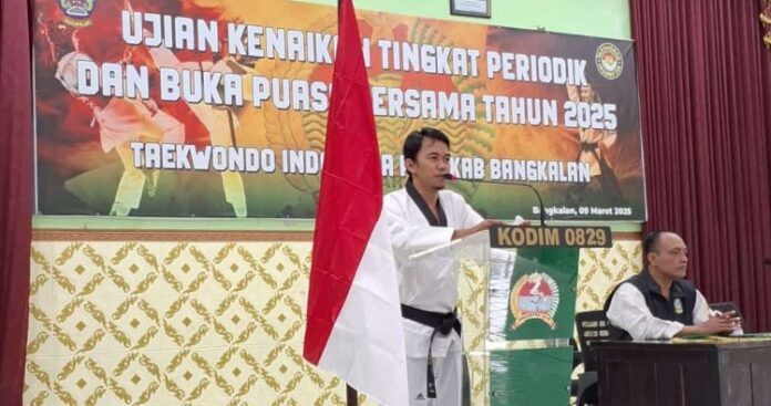 Dojang Kodim 0829_Bangkalan Berhasil Selenggarakan Ujian Kenaikan Sabuk