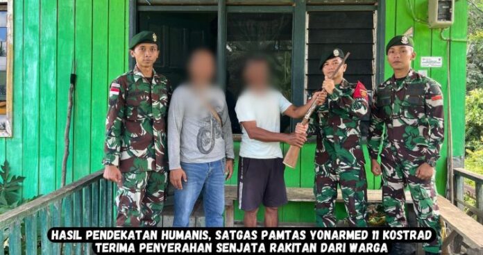 Hasil Pendekatan Humanis, Terima Penyerahan Senjata Rakitan dari Warga