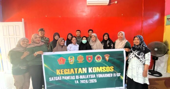 Sentuhan Kepedulian di Perbatasan Satgas Pamtas Yonarmed 11 Kostrad Adakan Pelayanan Kesehatan Gratis