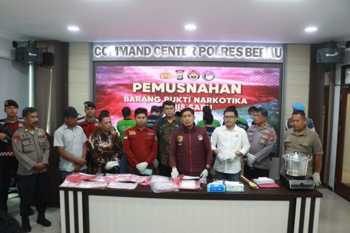Musnahkan 1,5 Kilogram Sabu, Tegaskan Komitmen Perangi Narkoba