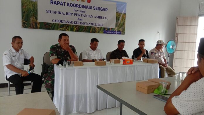 Muspika Wuluhan Gelar Rakor Bersama Gapoktan