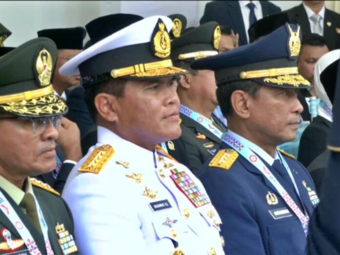 Kasal Laksamana TNI Dr. Muhammad Ali menghadiri Upacara Peringatan Hari Lahir Pancasila Tahun 2025 yang berlangsung di Gedung Pancasila, Kecamatan Senen, Jakarta Pusat