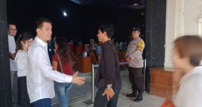 Polsek Sandubaya Kawal Ibadah Minggu