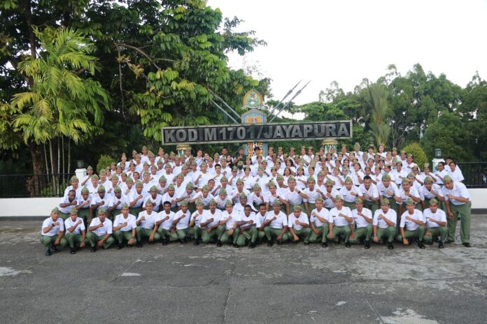 Kodim 1701_Jayapura Terima Pelaporan Diri 309 Anggota SPPI Batch 3