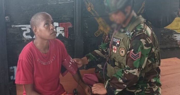 Satgas Marinir Gelar Layanan Kesehatan Gratis Papua